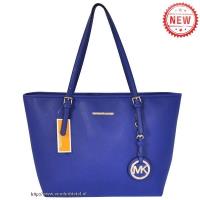 michael kors jet set saffiano reizen medium blauw bakken Tassen Winkels j1uyp474